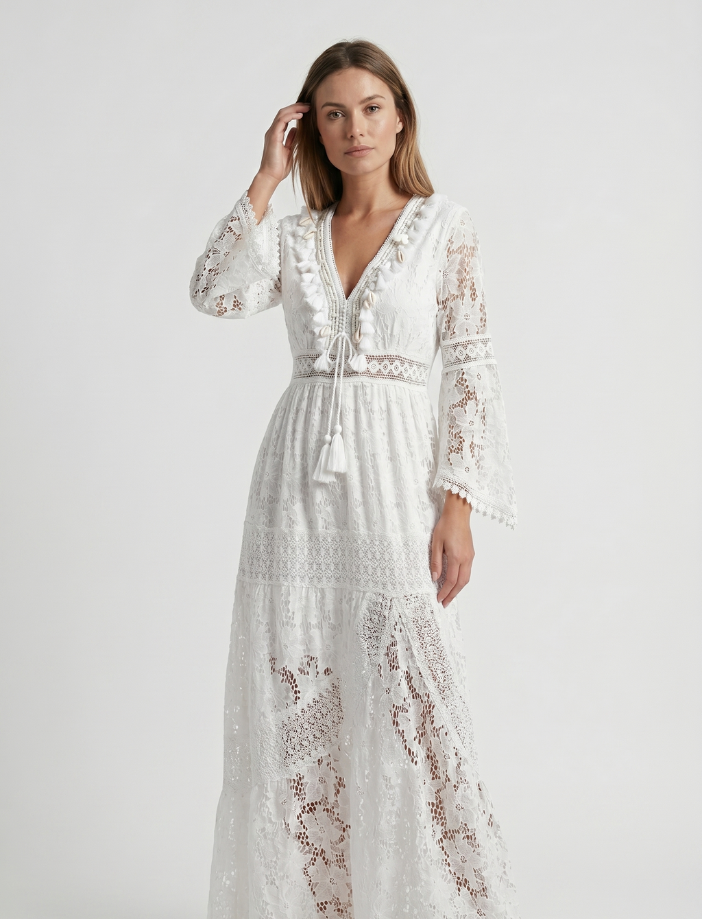 Women's White Maxi Dress